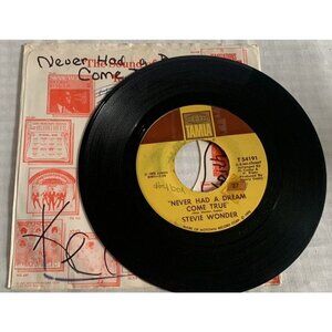 Stevie Wonder - Never Had a Dream Come True & Somebody Knows Somebody Cares 45 r